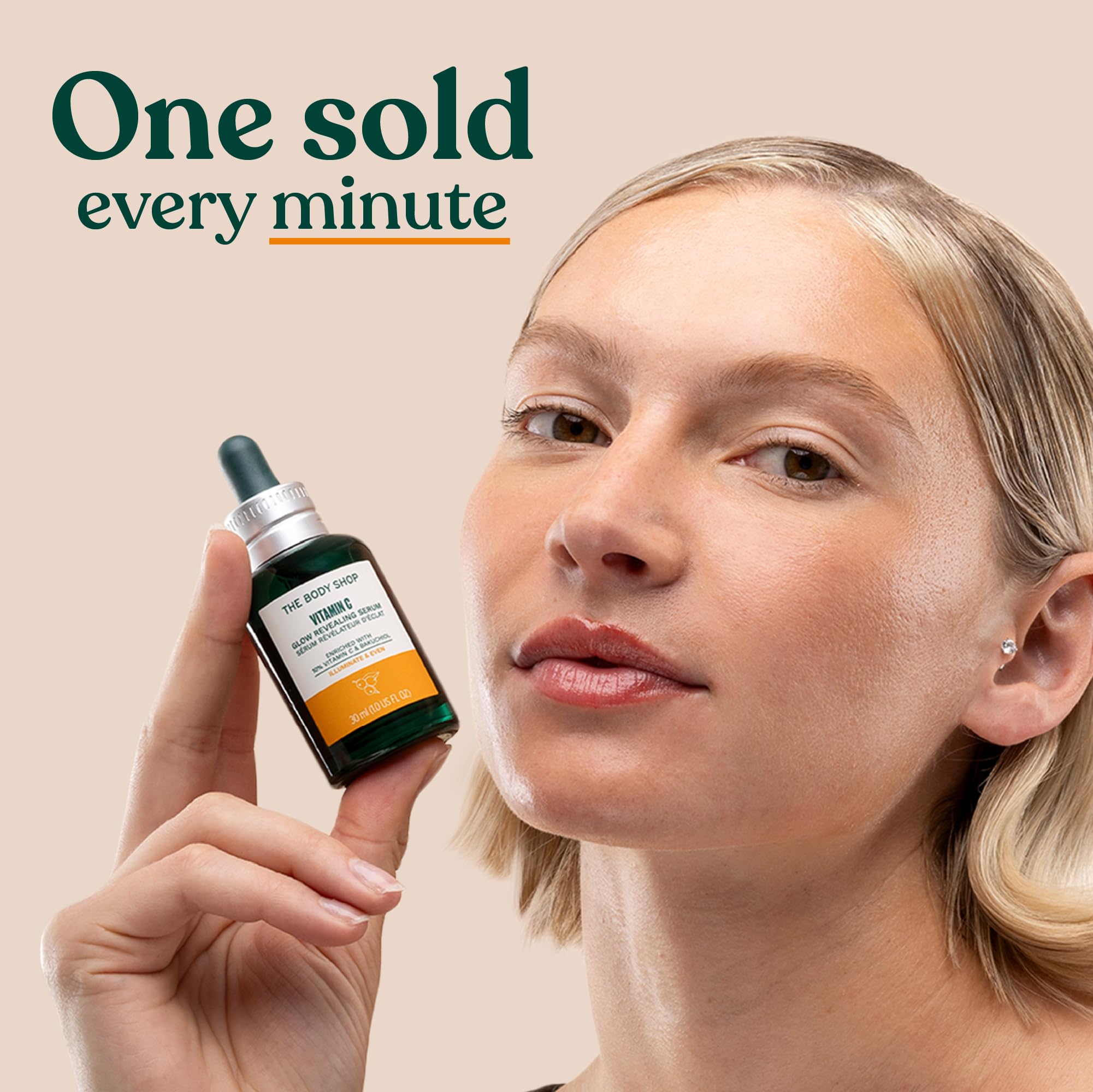 Bakuchiol en el serum The Body Shop potencia un aspecto más radiante.