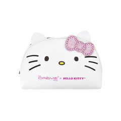 The Crème Shop Hello Kitty Pouch Y2K con cierre cremallera, ideal para maquillaje diario.