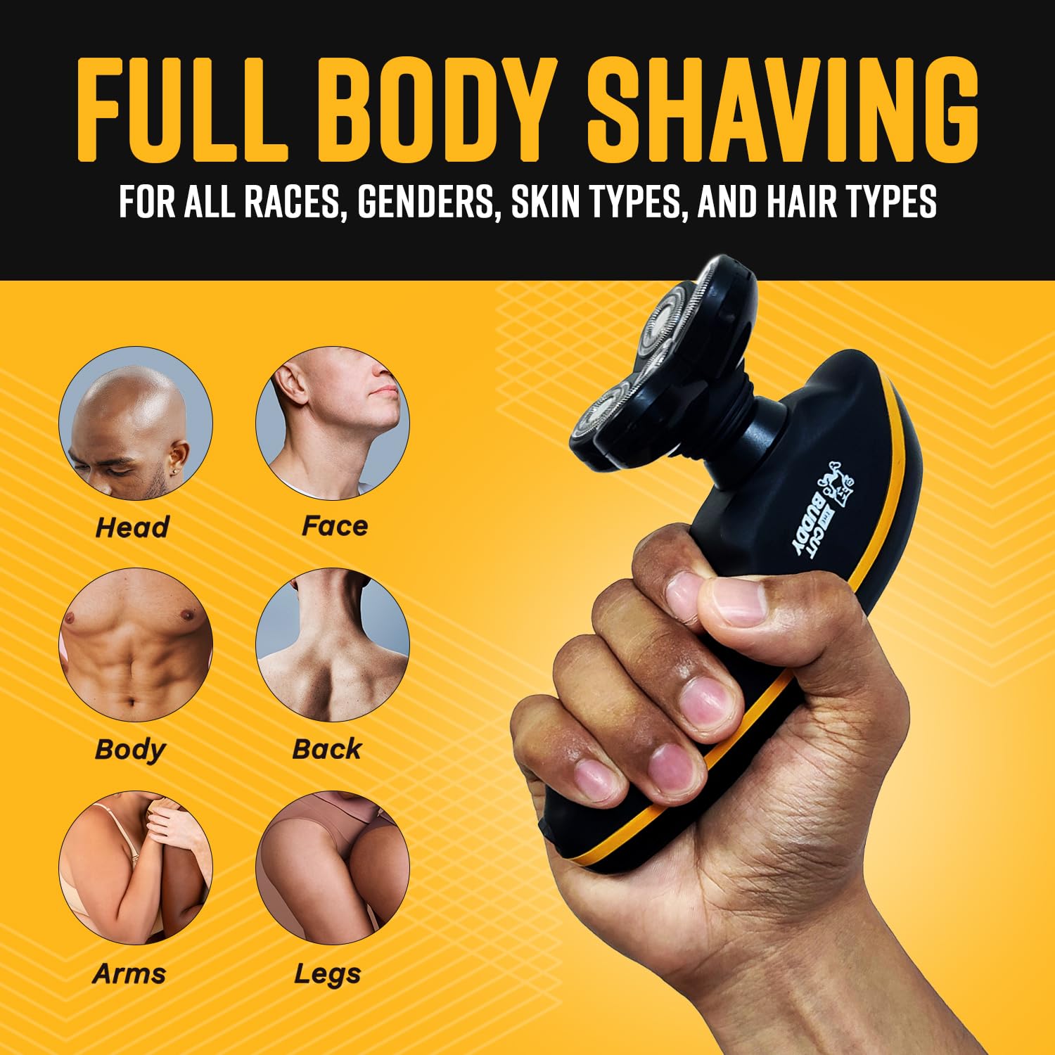 The Cut Buddy sistema de hojas avanzado ofrece corte suave y cómodo.