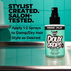 The Doux Drops Bonding Polish Spray infusión de baobab y jojoba para cabello nutrido