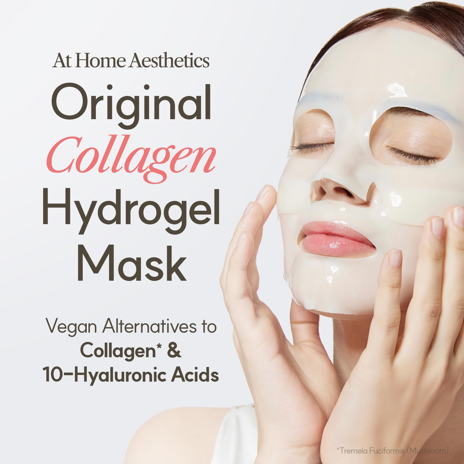 The Face Shop hoja hidrogel translúcida revela cuándo retirar para absorción óptima.