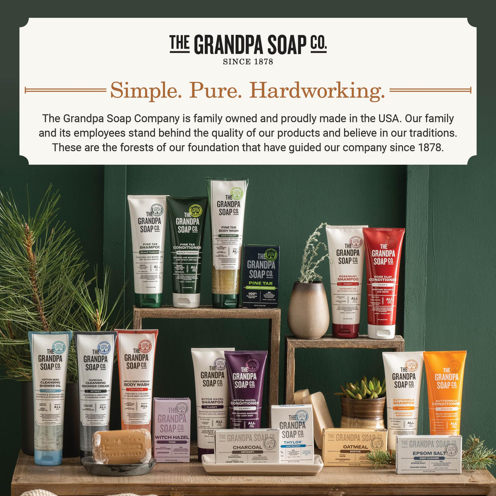 Champú Buttermilk de The Grandpa Soap Company: recomendado combinar con acondicionador para mejores resultados.