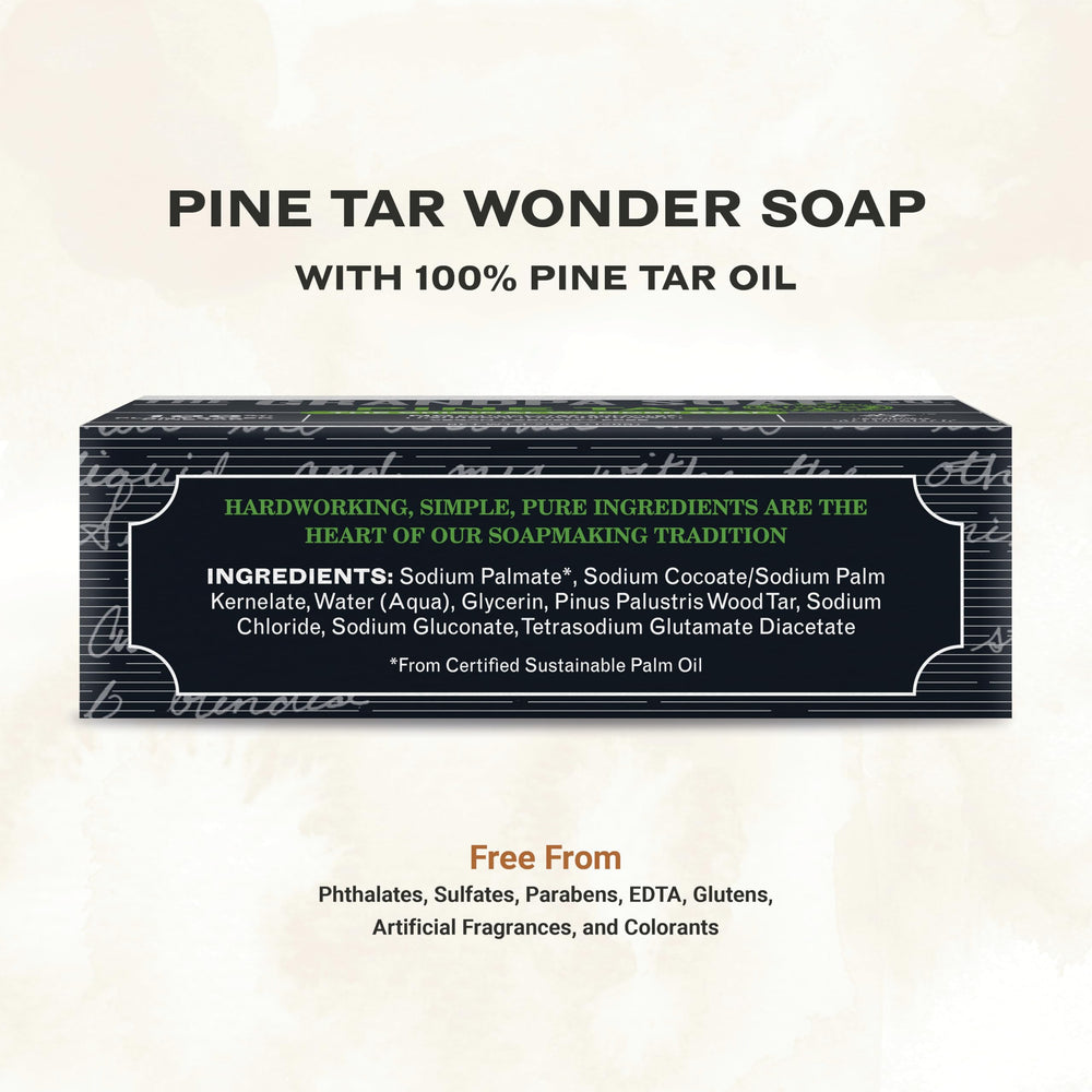 The Grandpa Soap Company jabon-barra pino-tar limpieza facial suave.