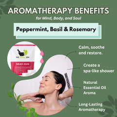 The Herbal Zen Head Hug Shower Steamer: aroma a romero para notas herbales tranquilizadoras.