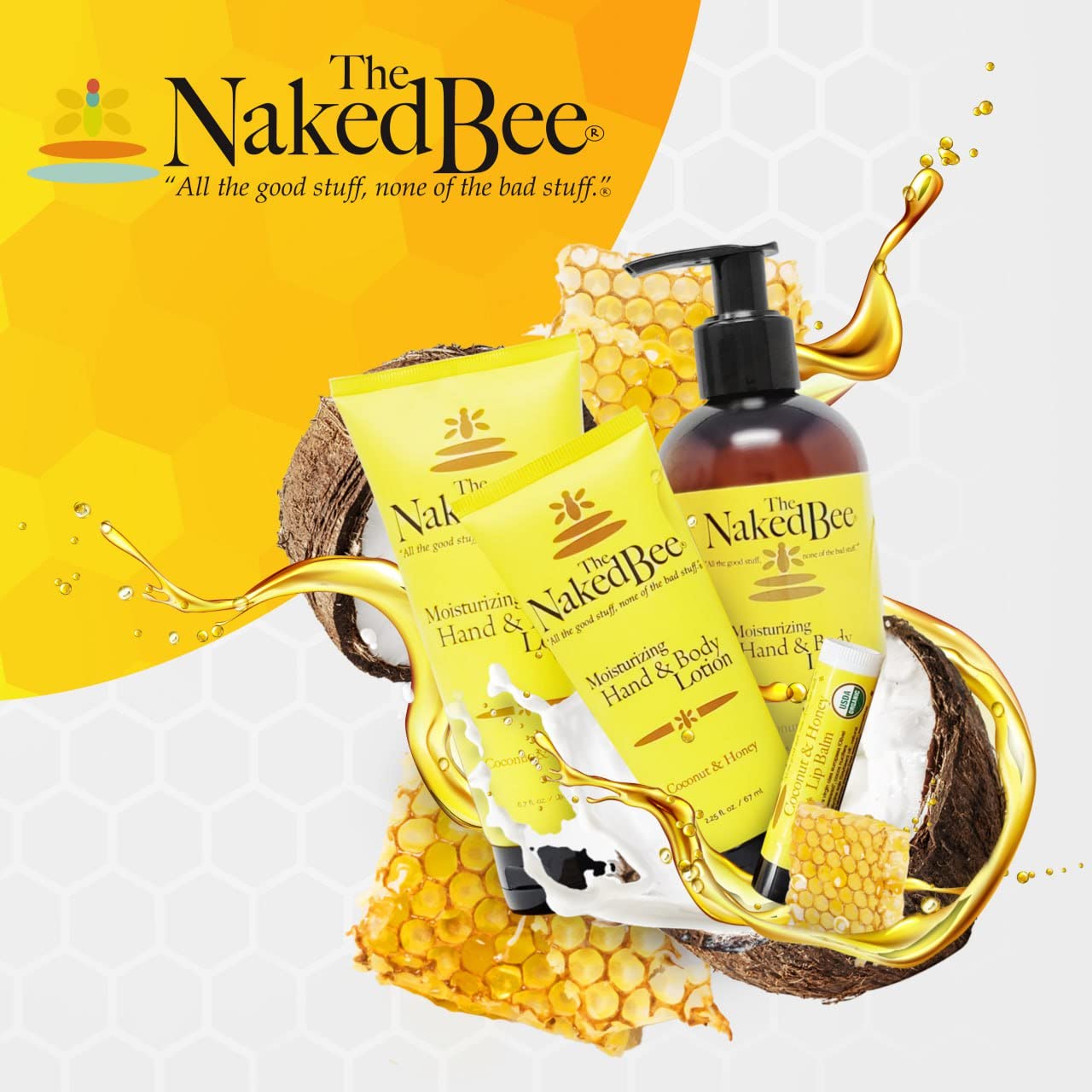 The Naked Bee lotion mains et corps sans parabènes, formule naturelle