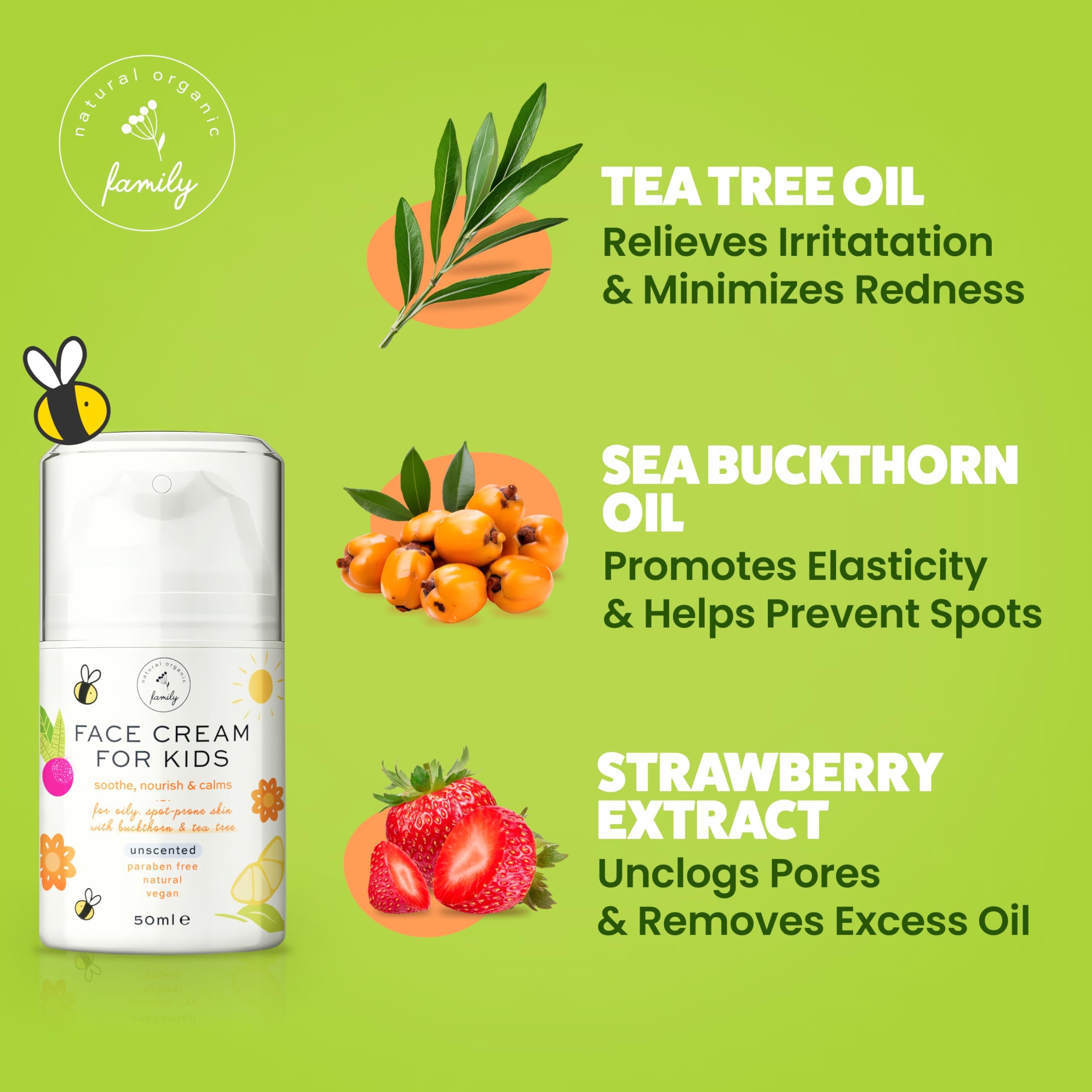 Aceite de espino amarillo de The Natural and Organic Family, antioxidante natural.