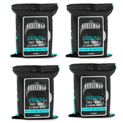 The Nobleman cooling wipes pack front view for post-workout refresh.