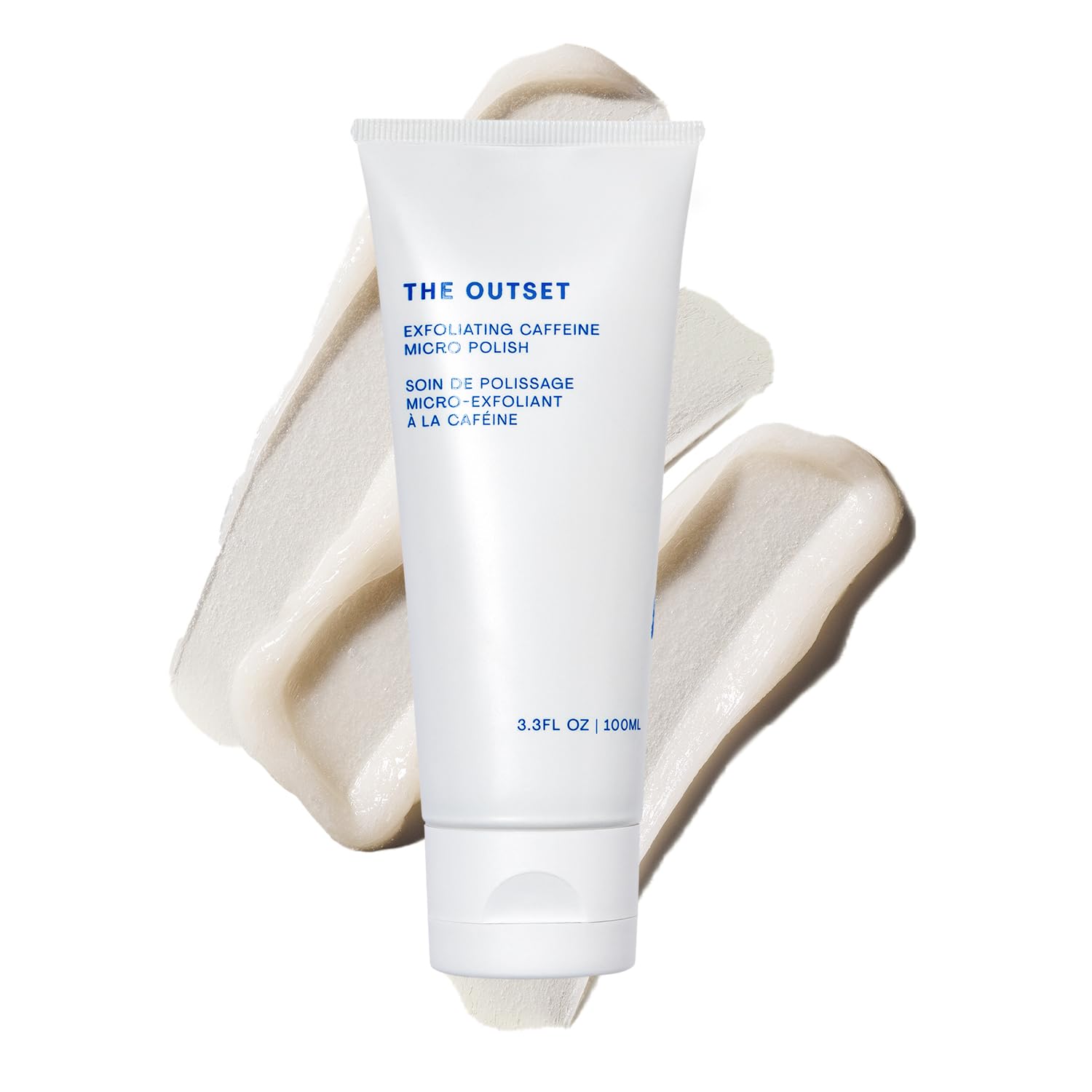 The Outset Exfoliating Caffeine Micro Polish, textura suave para uso diario.