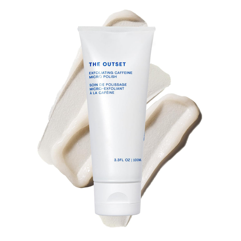 The Outset Exfoliating Caffeine Micro Polish, textura suave para uso diario.