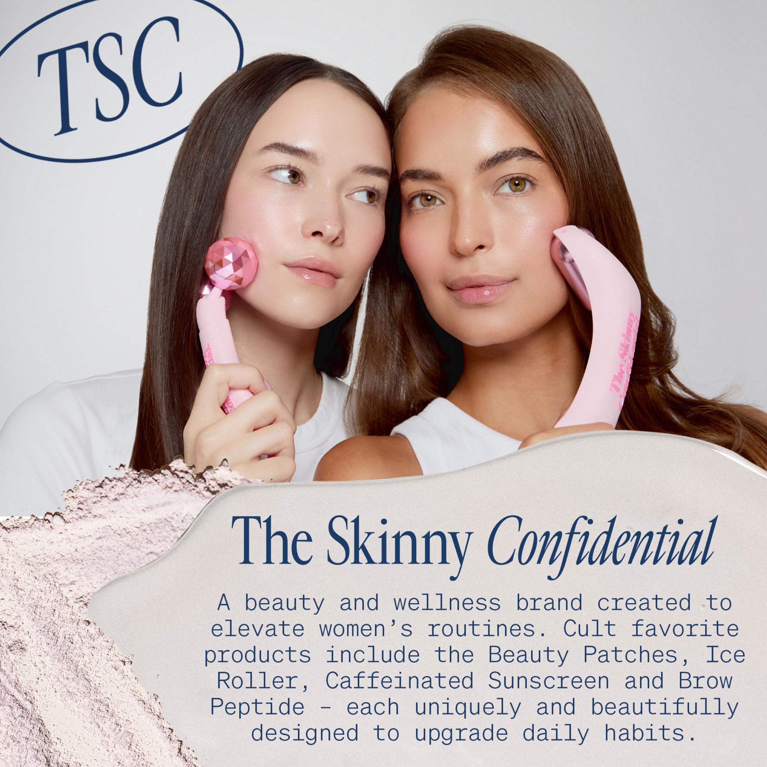 Mantén la higiene: Mint Ice Roller de The Skinny Confidential, limpieza fácil y rápida.