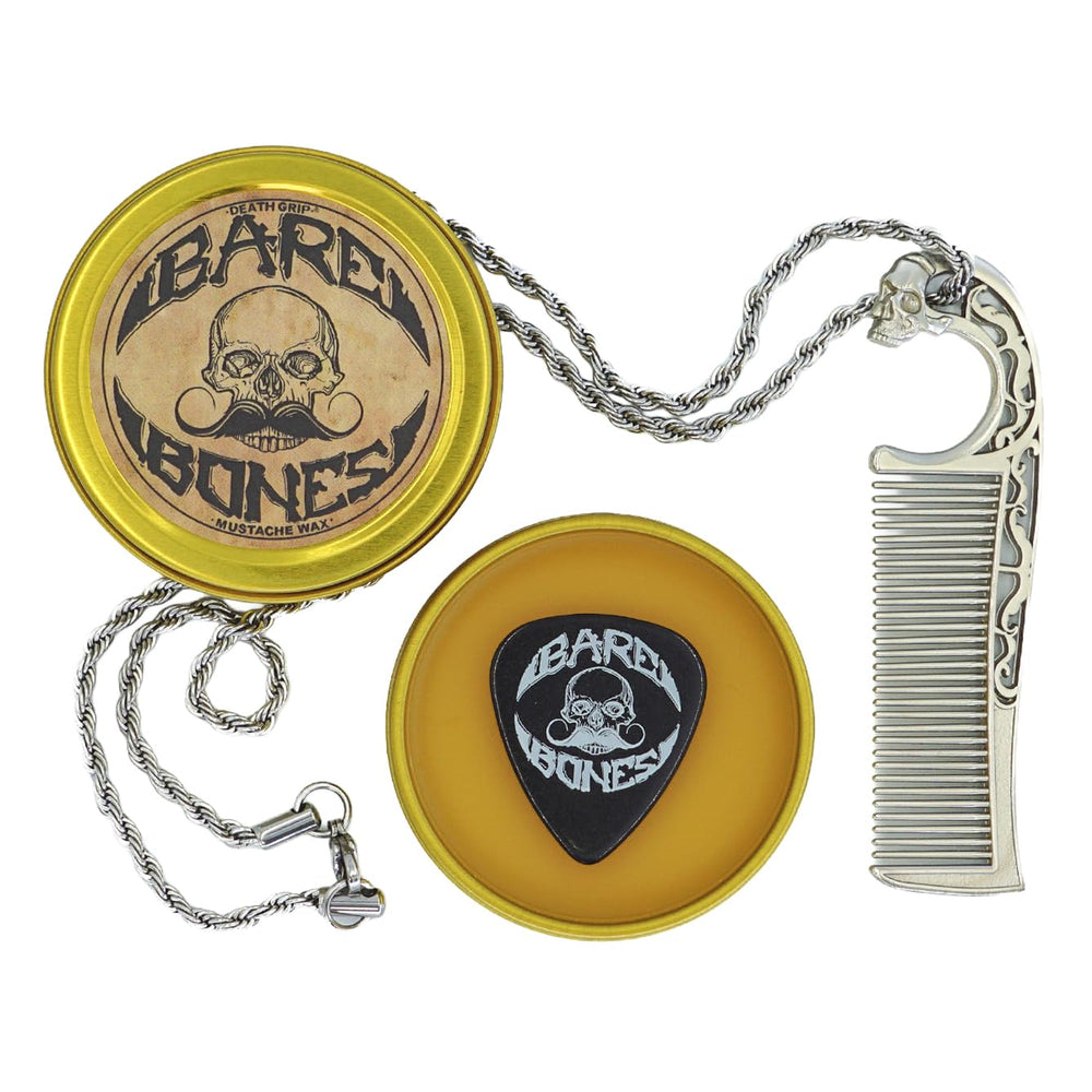 THE VINTAGE GROOMING CO. Bare Bones cera para bigotes en lata con control medio