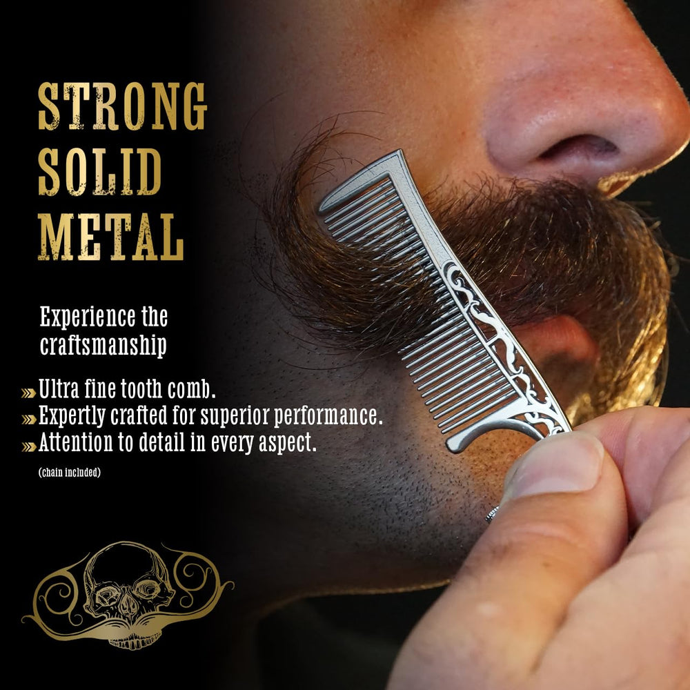 THE VINTAGE GROOMING CO. Primer plano del peine para un peinado preciso y cómodo
