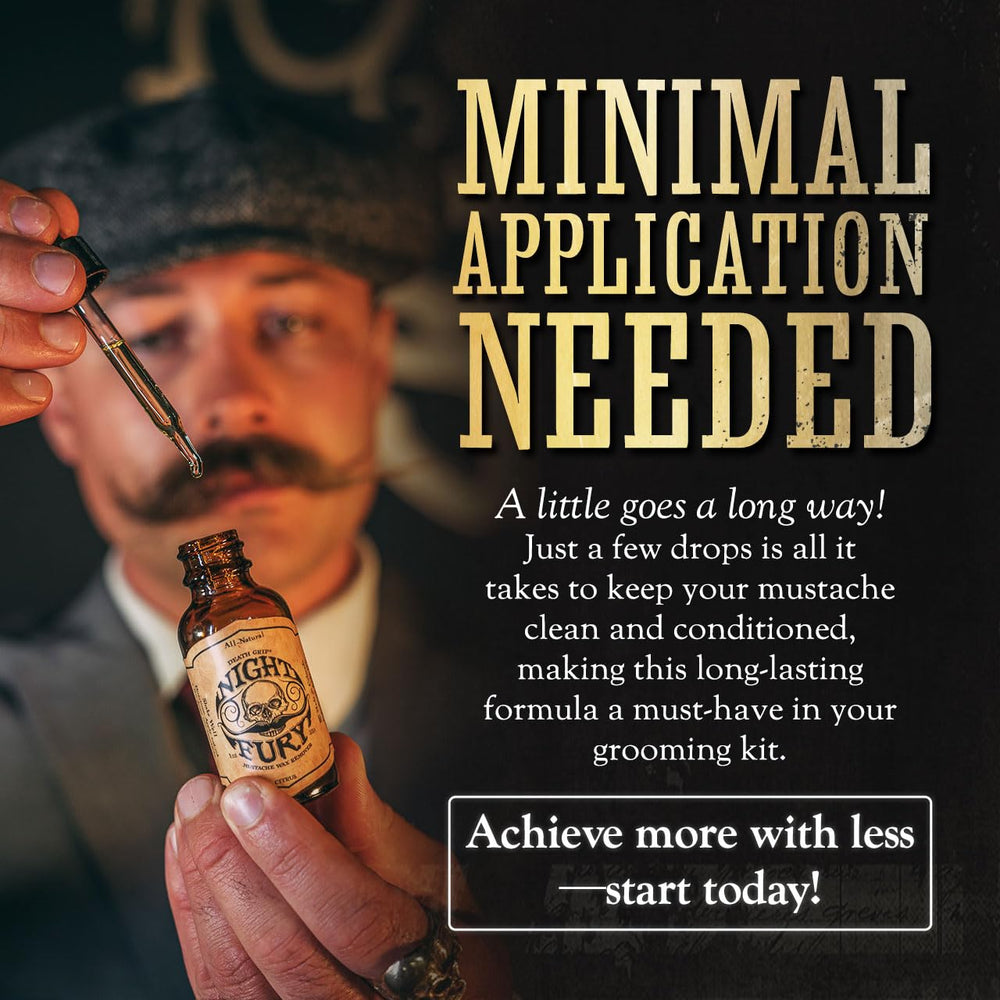 THE VINTAGE GROOMING CO. Limpieza rápida del bigote gracias al aceite Night Fury
