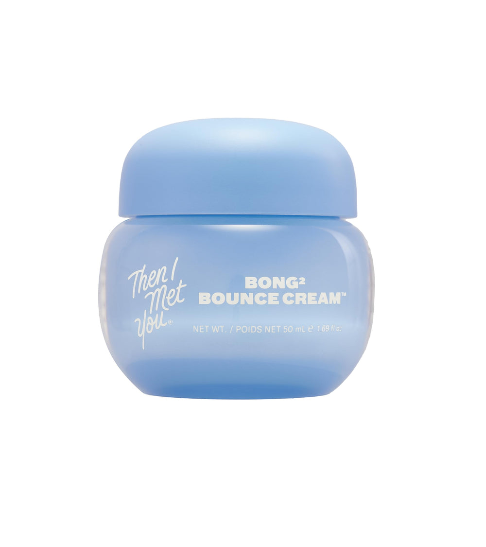 Then I Met You Bong² Bounce Cream en frasco mostrando hidratación ligera para uso diario