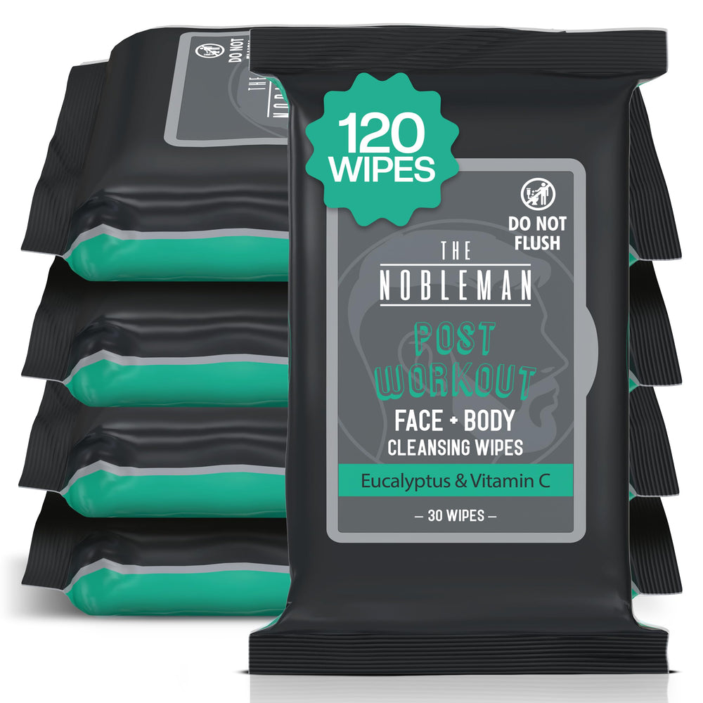 The Nobleman wipes post-workout kit shown for quick, full-body cleanse