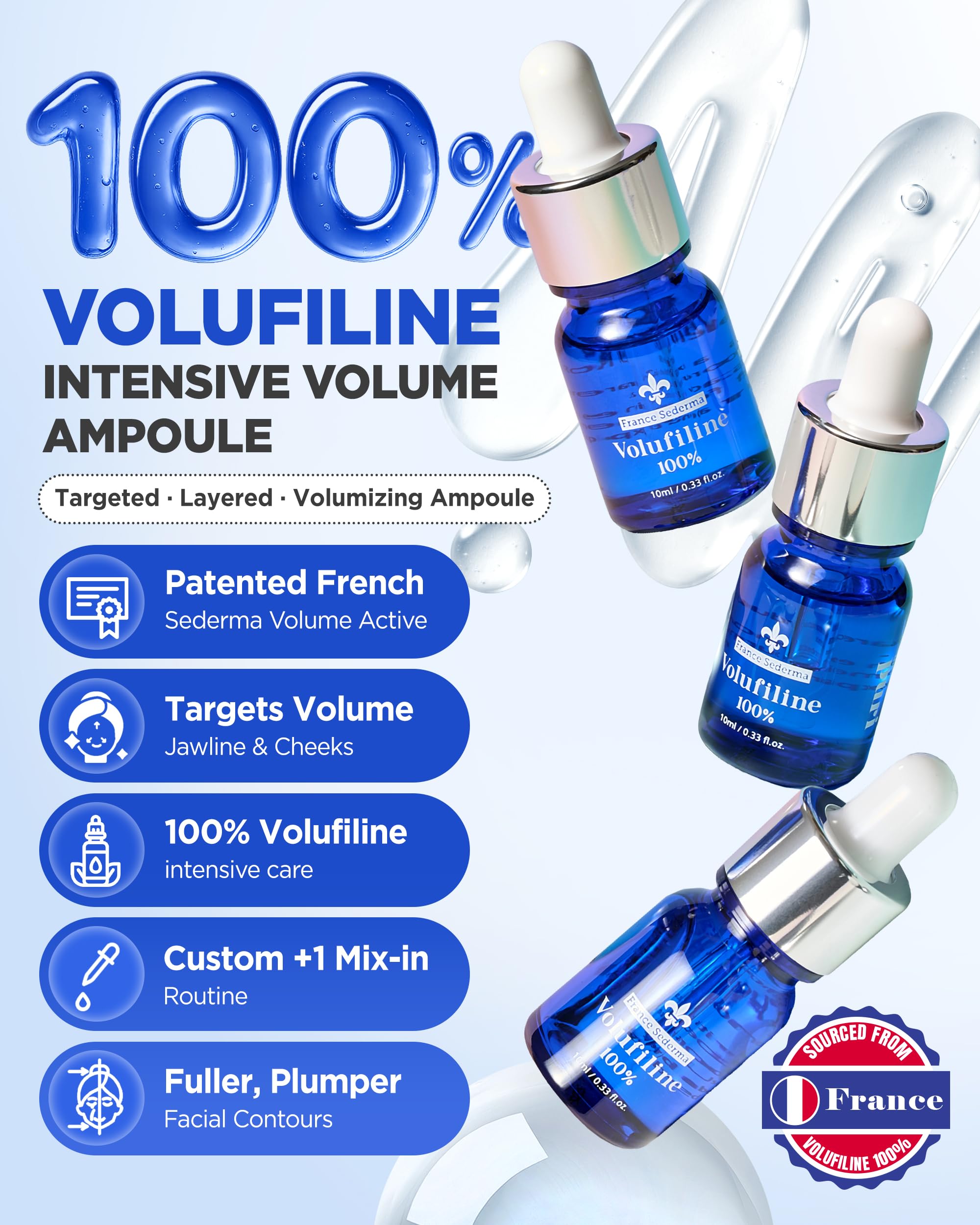 THEPURI Volufiline Serum para cuello y décolleté, aporta volumen perceptible.