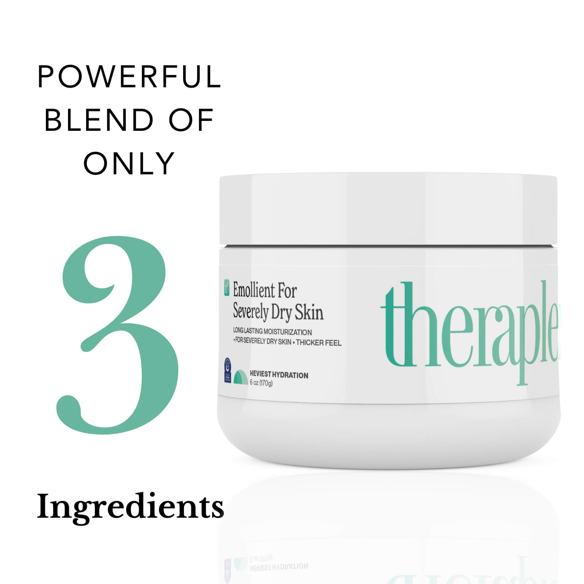 Theraplex Crema Emoliente envase de 6 onzas, ideal para rutina diaria.