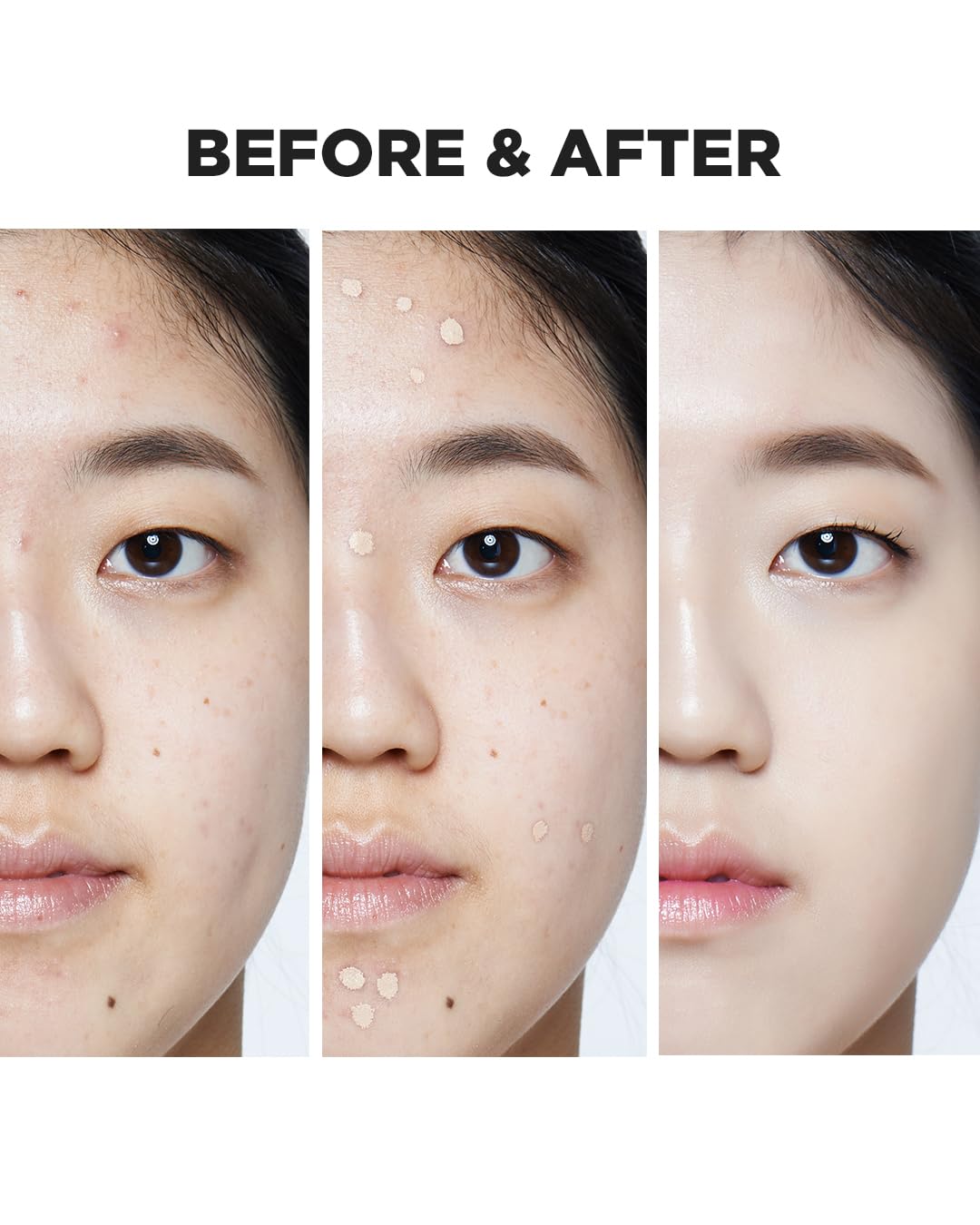 THESAEM coverage blended with fingertip for natural look