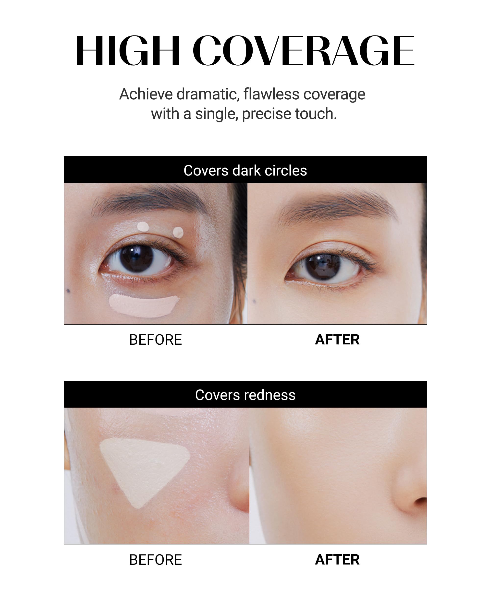 THESAEM Cover Perfection Tip Corrector Iluminador duradera para uso diario.