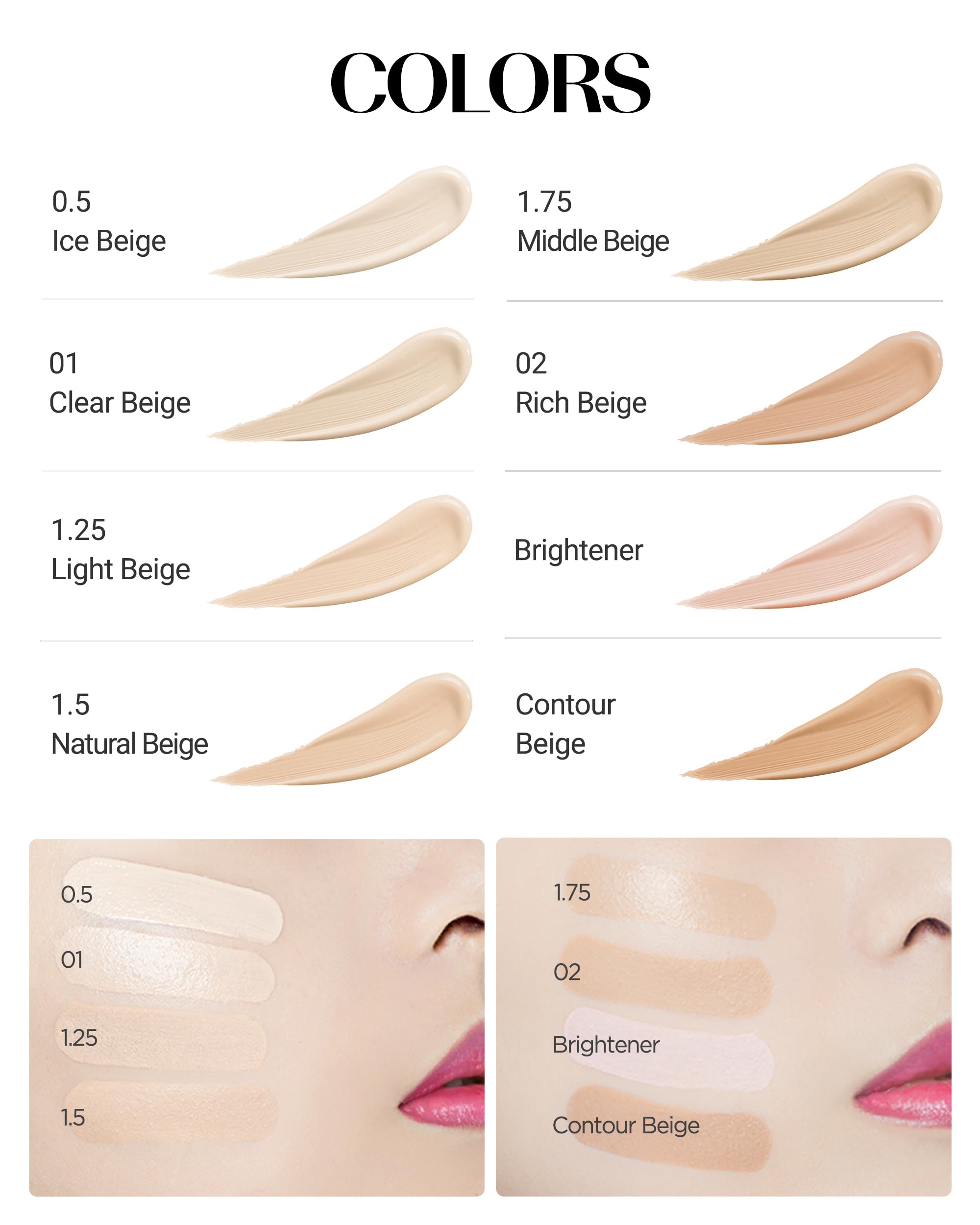 THESAEM tono 23 cálido dorado para pieles profundas.