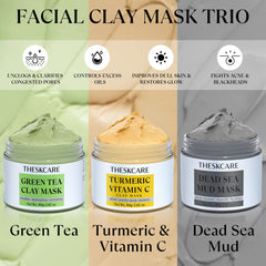 THESKCARE mascarilla arcilla té verde para controlar grasa y dejar piel fresca.
