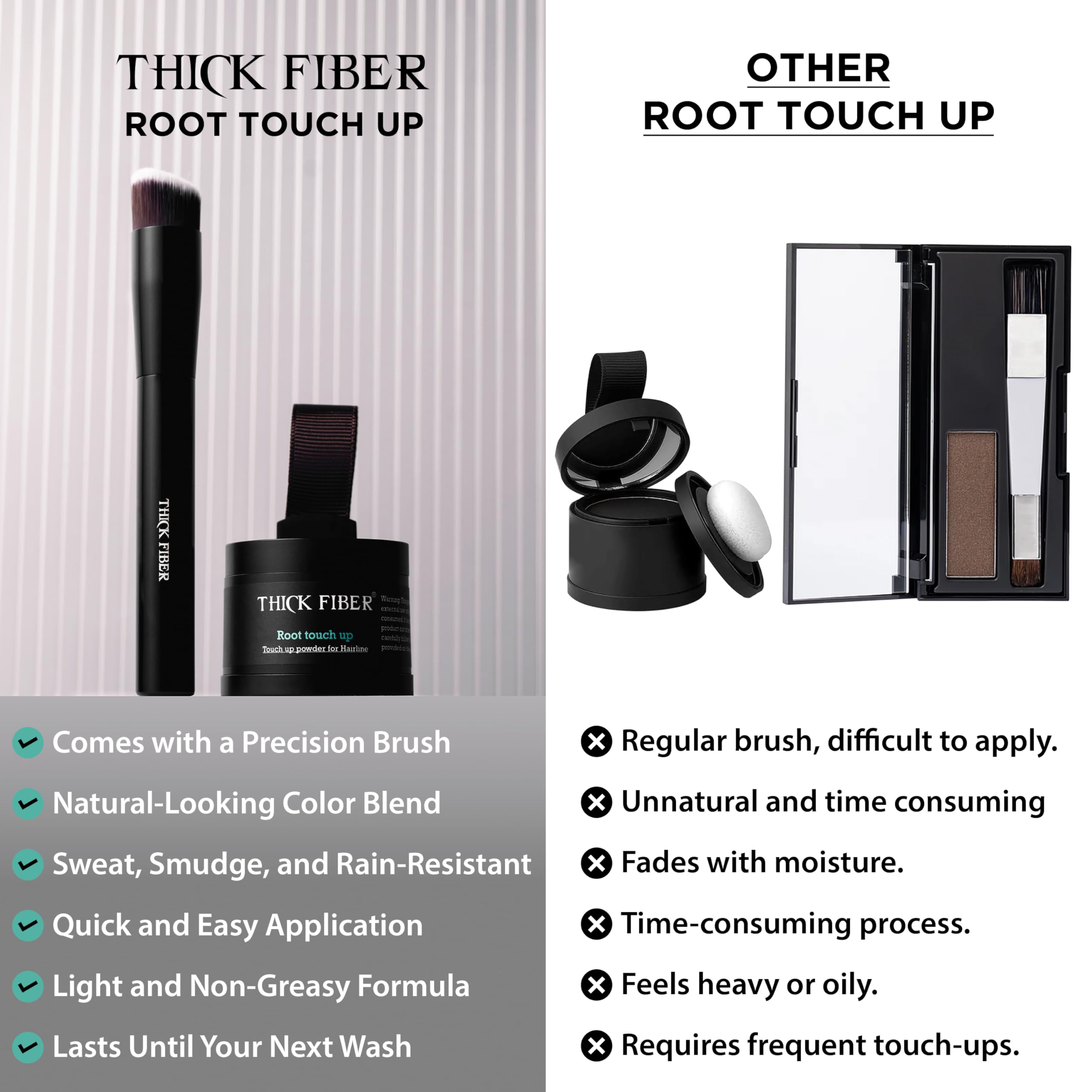 THICK FIBER kit retoque diario para cabello con apariencia mas llena.