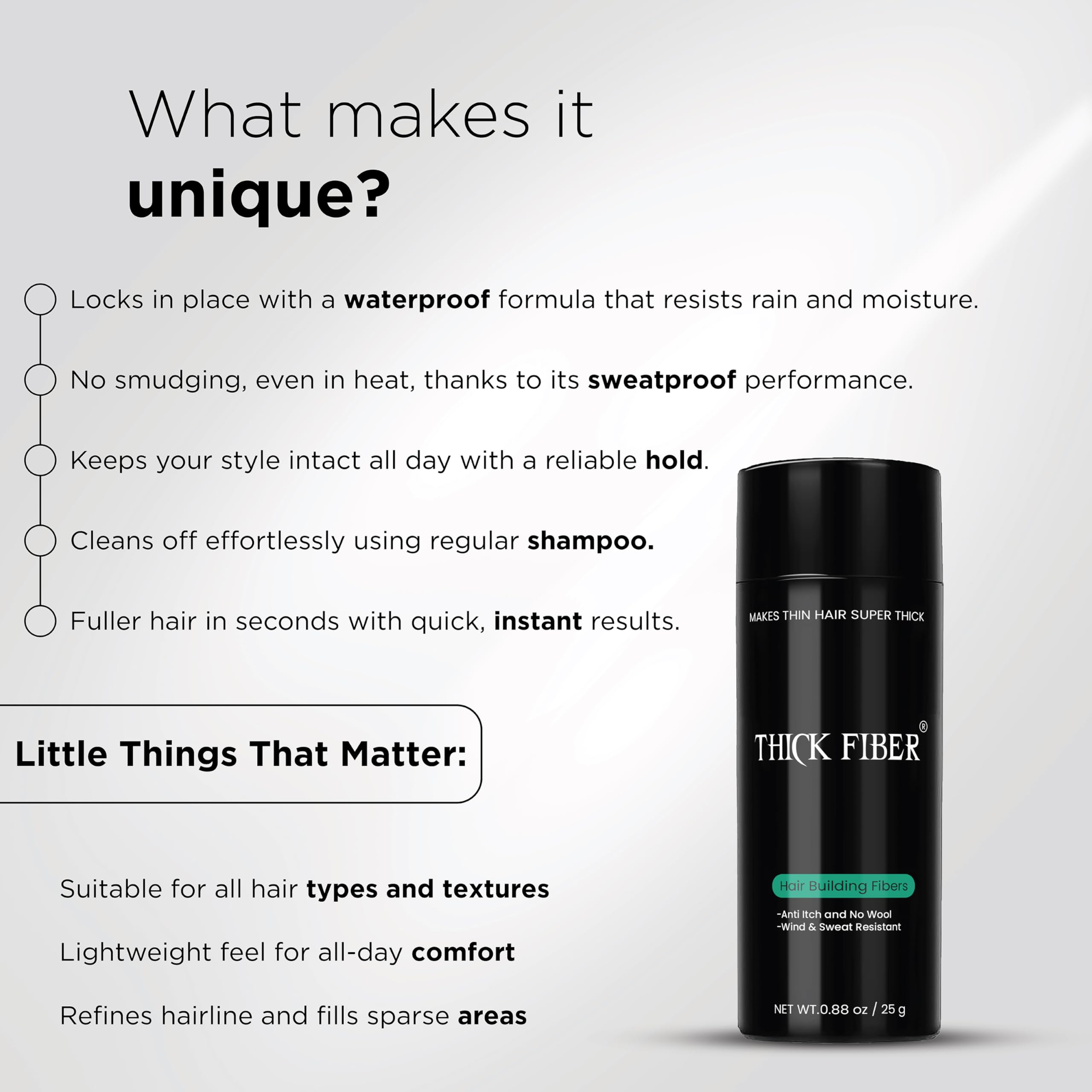 Thick Fiber: pack de dos unidades para uso prolongado.