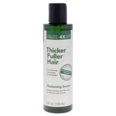 Thicker Fuller Hair sérum: bote vertido, cuidado suave que ayuda a fortalecer el cabello.