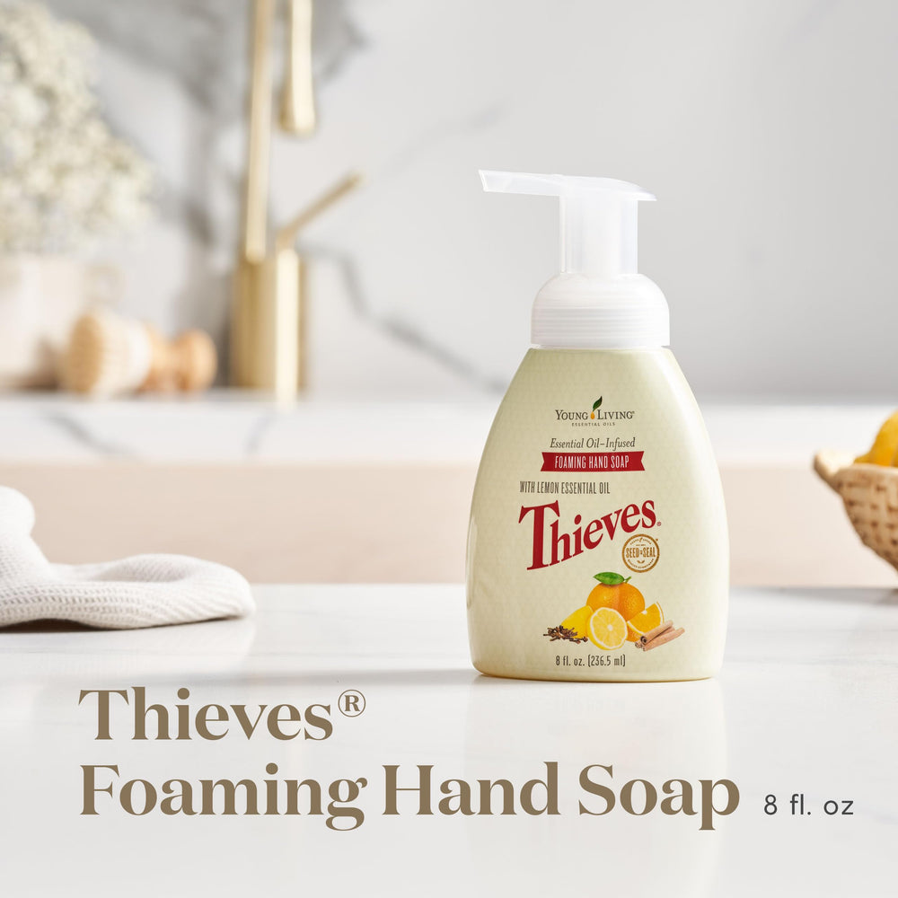 Thieves, espuma de manos rápida para uso diario.