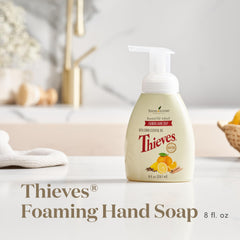 Thieves, espuma de manos rápida para uso diario.