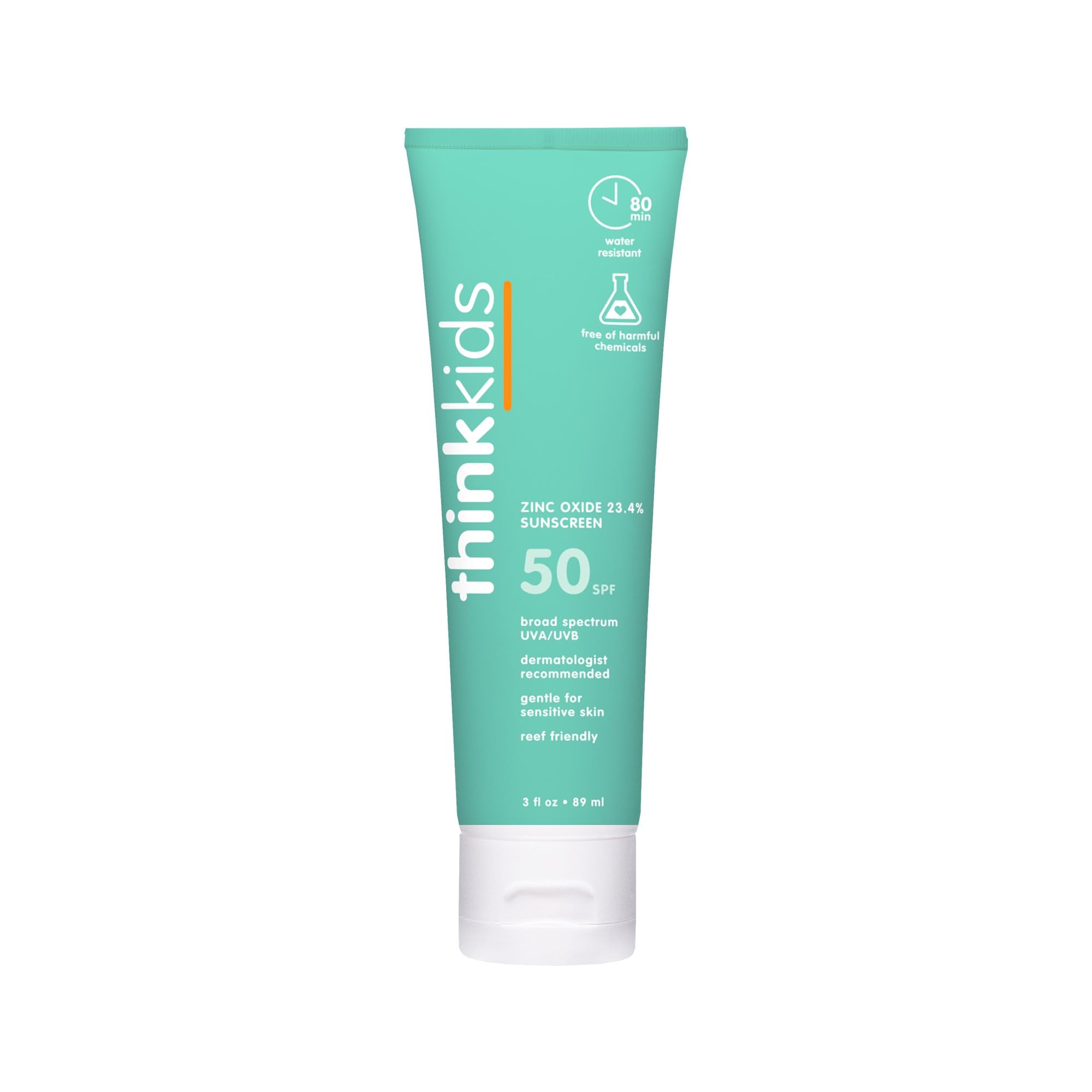 Thinkkids proteccion mineral SPF50 para piel sensible durante el juego al aire libre