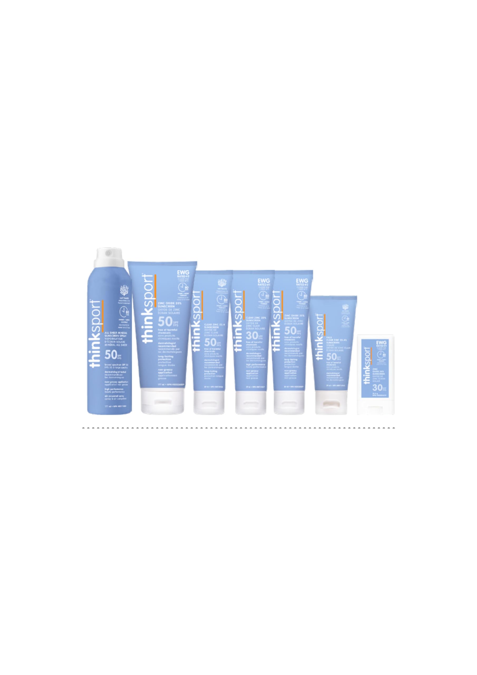 THINKSPORT SPF50 Plus: etiqueta clara y legible