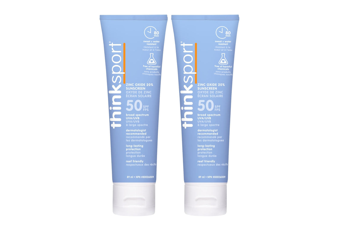 THINKSPORT SPF50 Plus: dos frascos de 3 oz para uso al aire libre