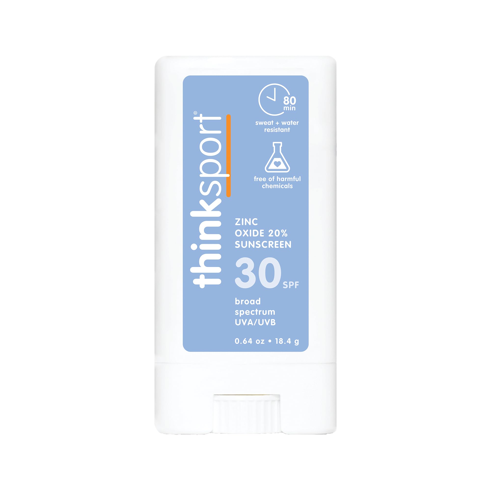 Thinksport Stick protección solar rápida para rostro y cuerpo.