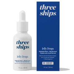 Three Ships Jelly Drops frasco de vidrio muestra textura hidratante