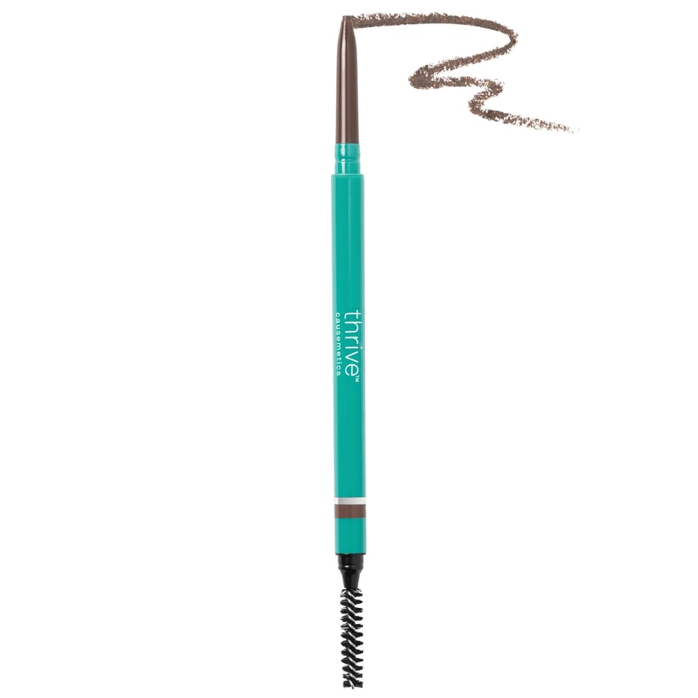 Lápiz Thrive Causemetics Infinity en tono Audrey para cejas definidas y resistentes al agua.