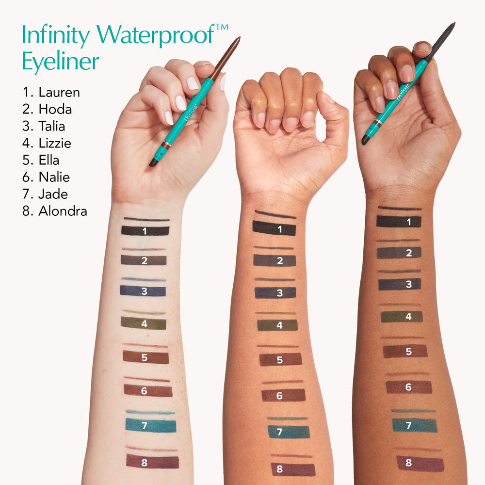 Thrive Infinity Eyeliner pigments riches pour un regard intense et durable.