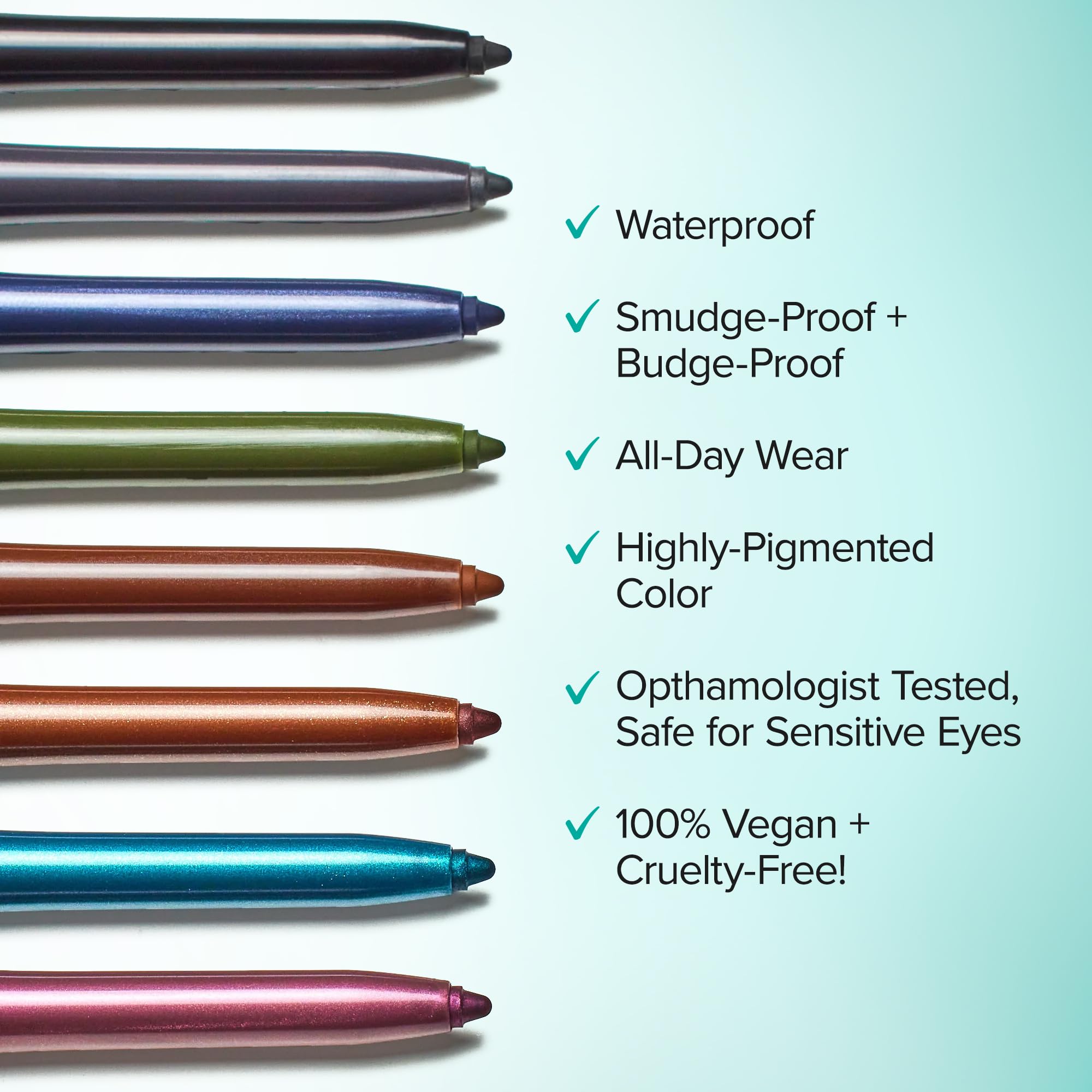 Thrive Infinity Eyeliner taille-crayon intégré facilite l'affûtage rapide et précis.