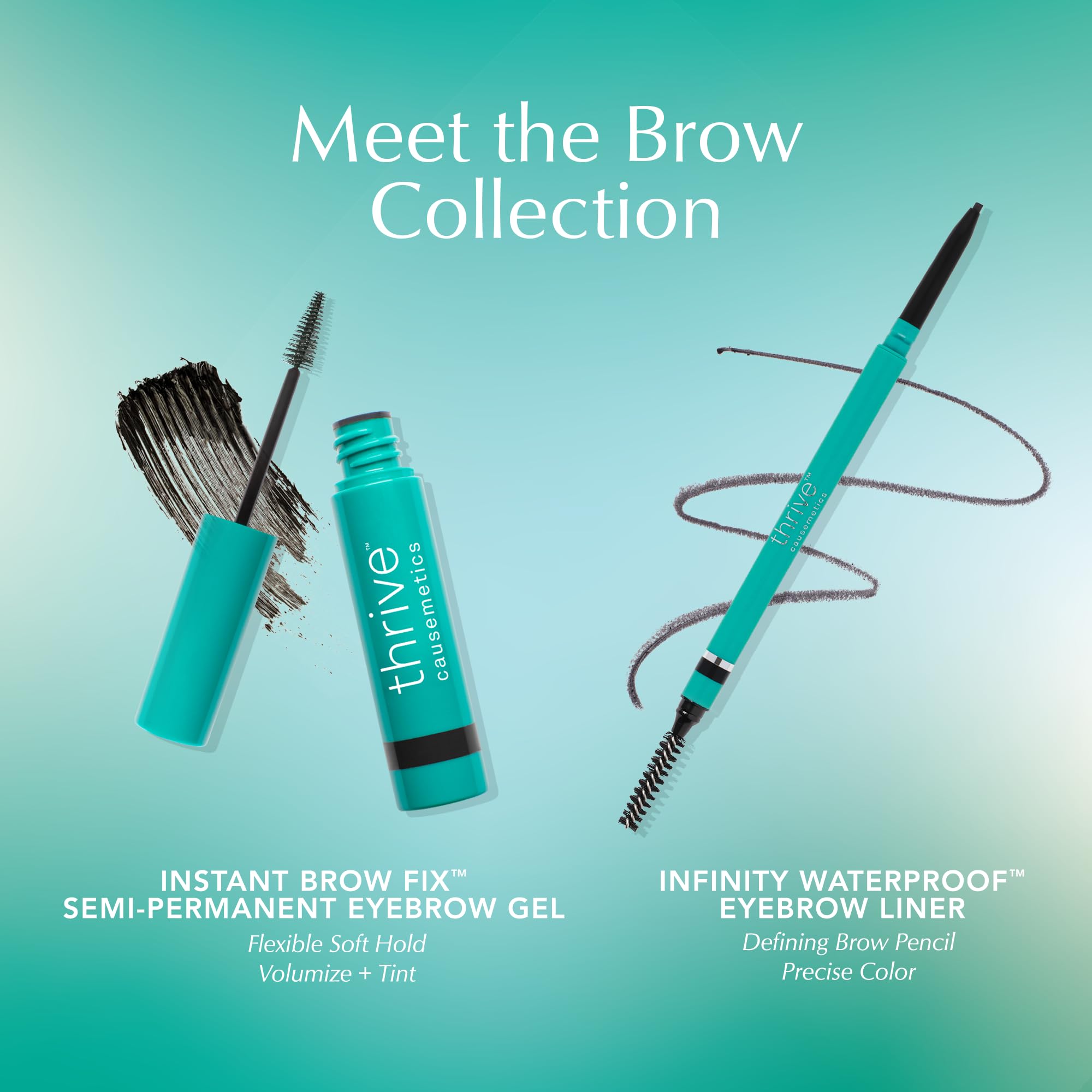 Thrive Causemetics Instant Brow Fix tono Serena Marrón Profundo.