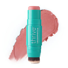 Thrive Kaisa barra de color colorete rosa empolvado mate para mejillas.