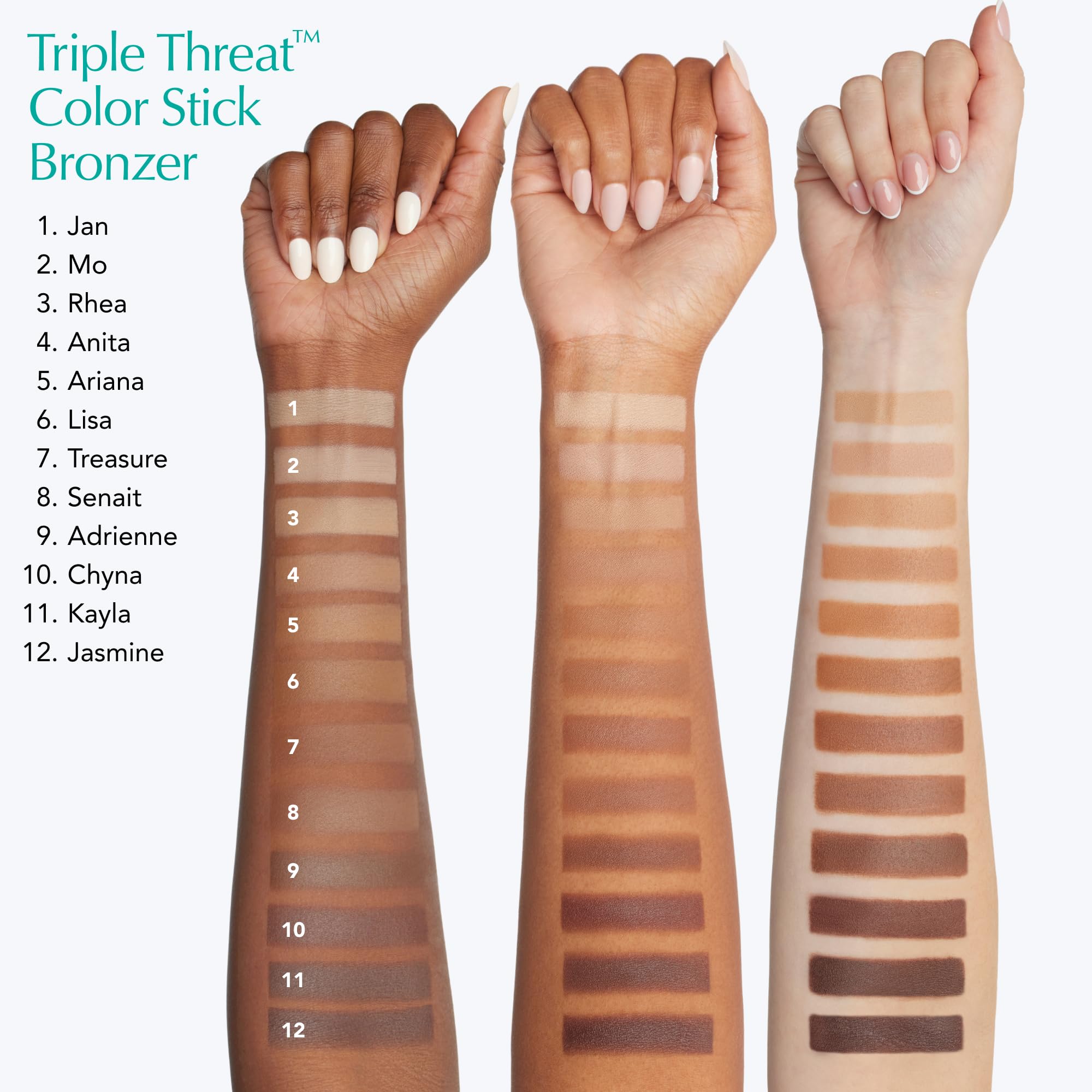Thrive Causemetics Triple Threat Color Stick resistente al agua, look intacto todo el día.