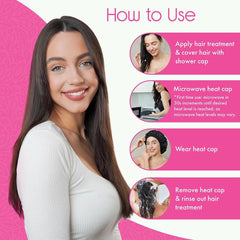 Gorro térmico para uso doméstico de Tifara Beauty, sesión de spa en casa.