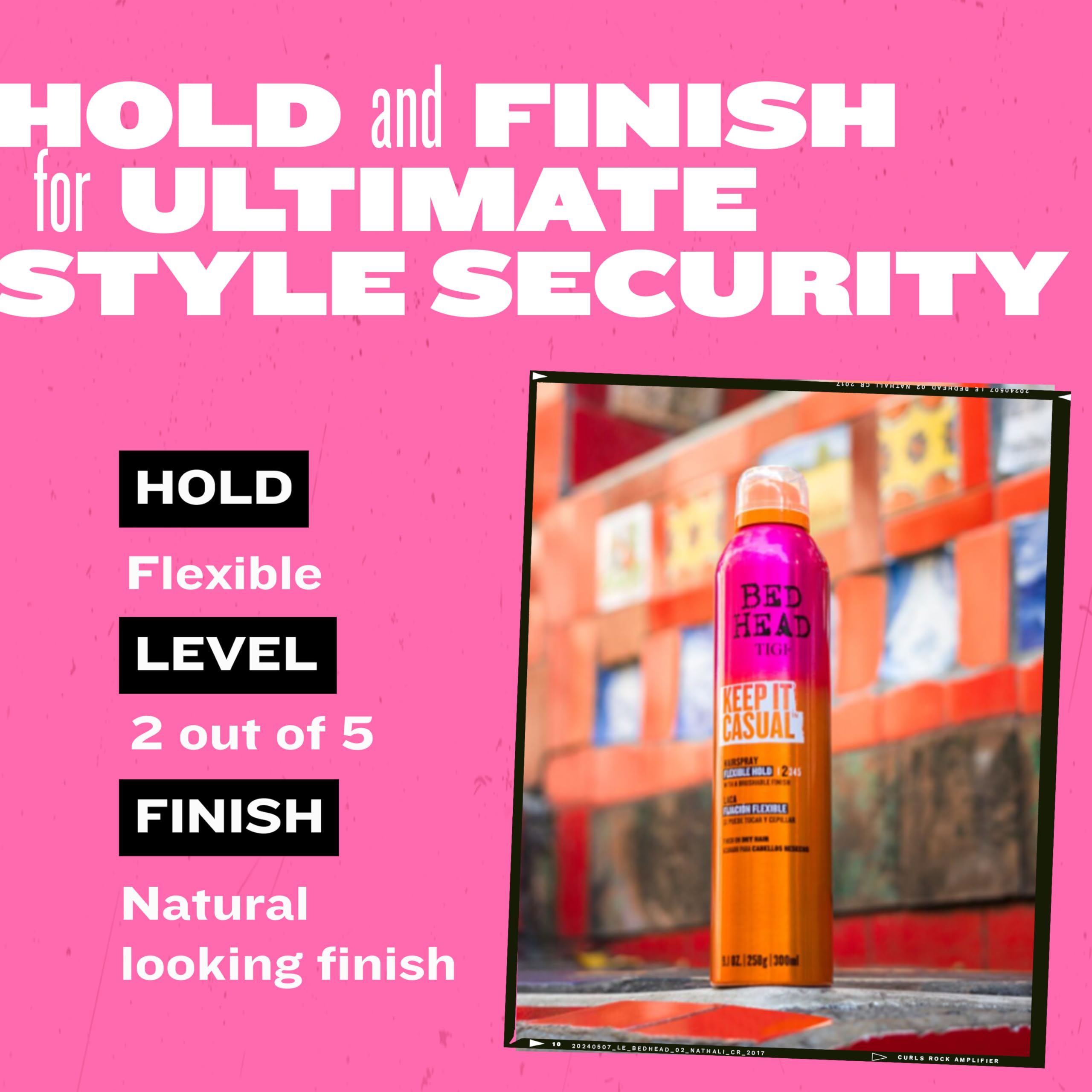 TIGI Bed Head Keep It Casual: aplicación a 10–12 pulgadas para mayor control