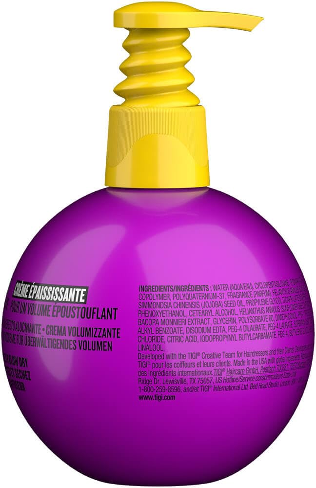 TIGI Bed Head Small Talk, aplicación de la crema, controla frizz y estática.