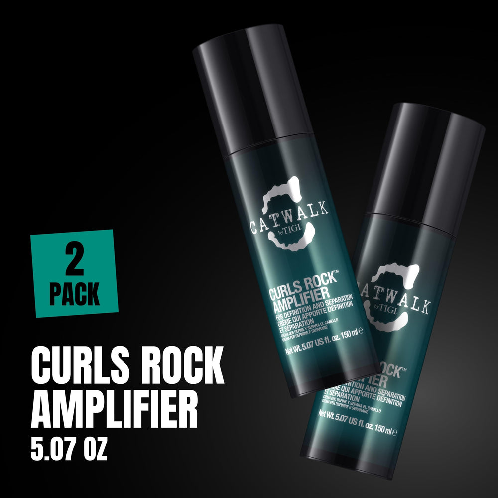 TIGI Catwalk Curls Rock Amplifier muestra textura definida tras secado