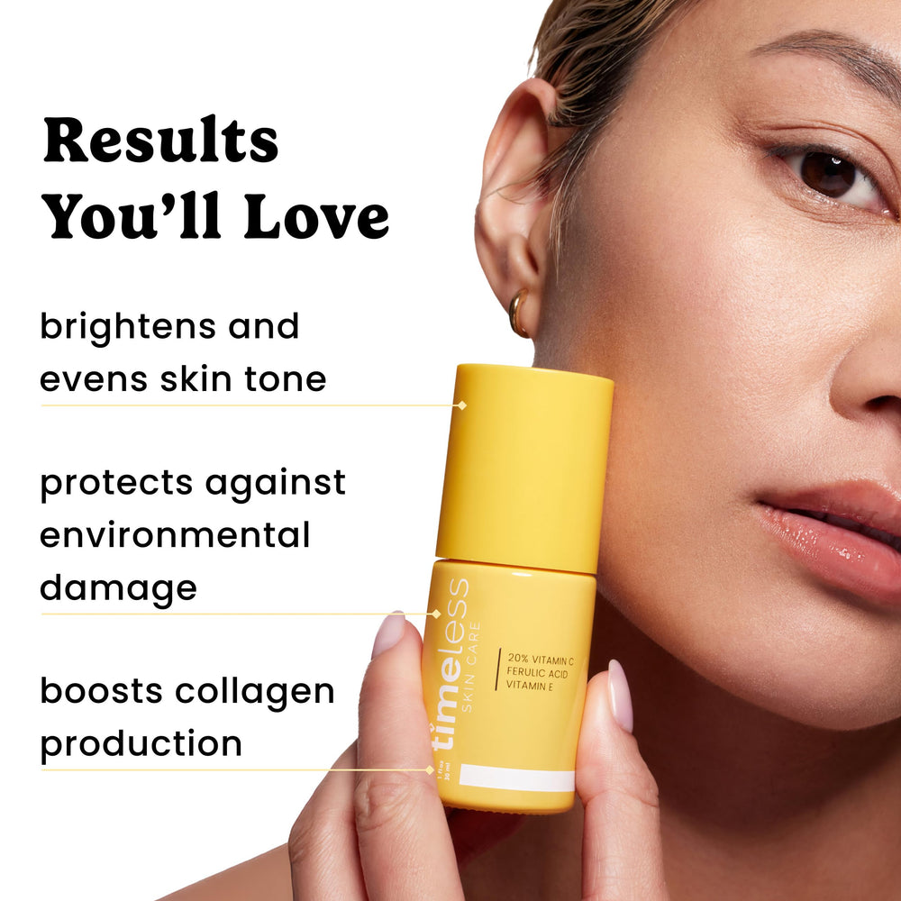 Timeless Serum sin fragancia, envase limpio para piel sensible.