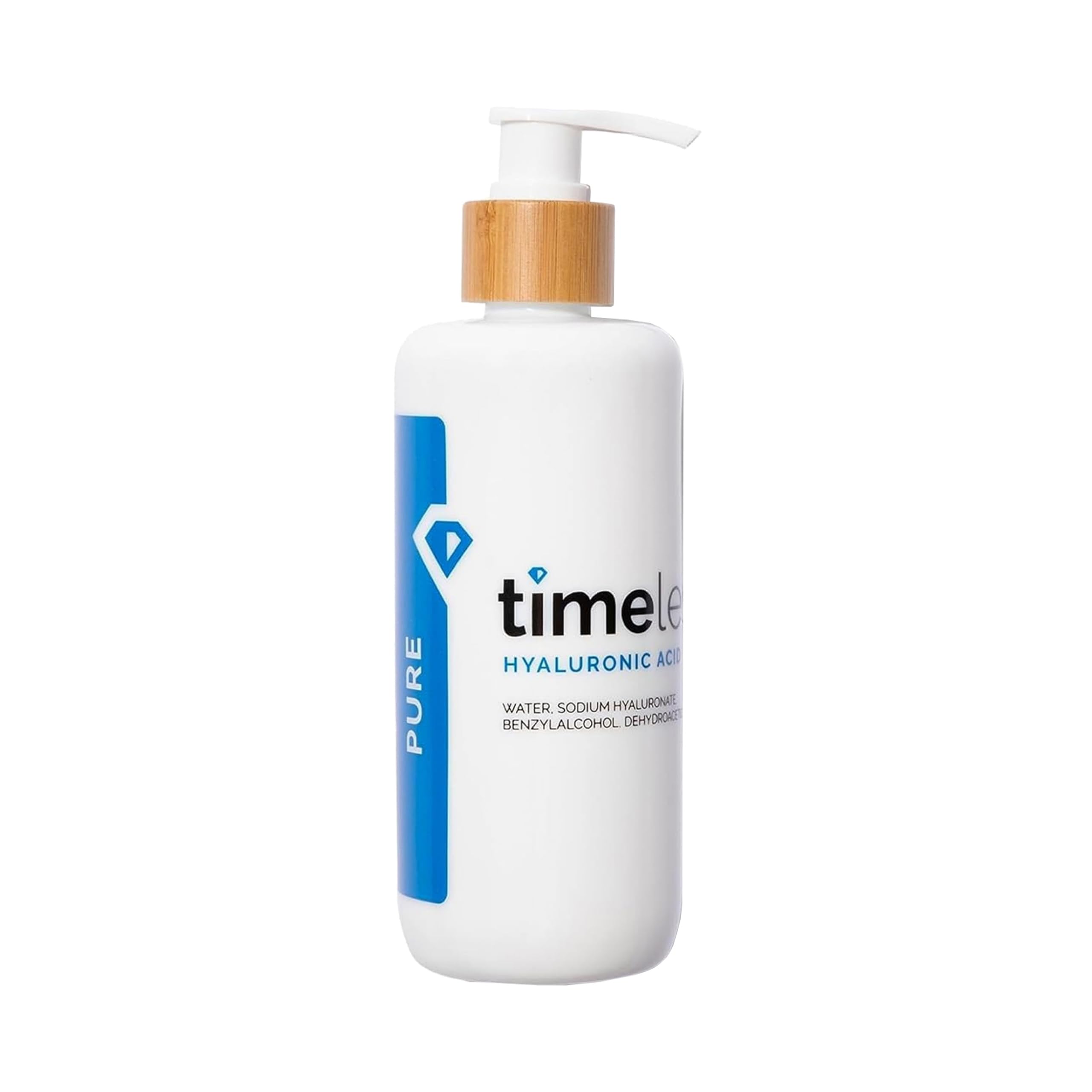 Timeless Skin Care: sérum hidrantante, frasco vertiendo para hidratación suave