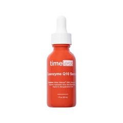 Timeless Skin Care Sérum Coenzima Q10 en bote, para piel suave y fresca.