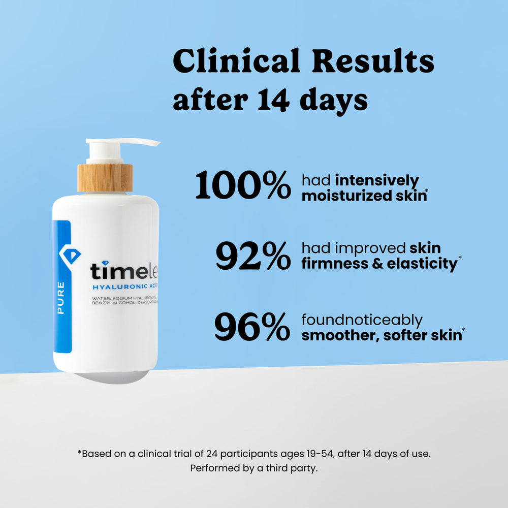Timeless Skin Care, textura ligera de hialuronico, se absorbe sin dejar grasa