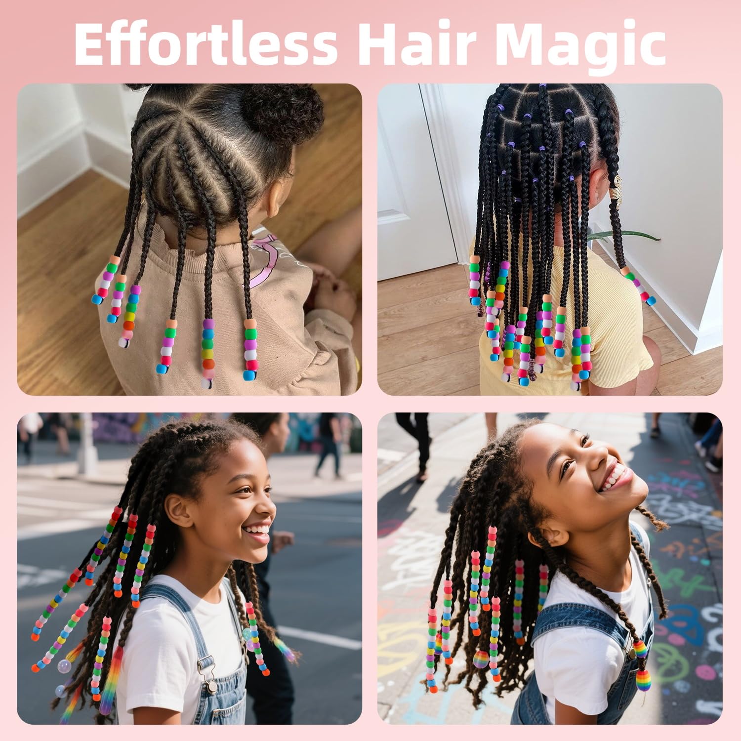 TINKRSTUFF: 50 gomas elásticas para fijar trenzas y combinar colores.